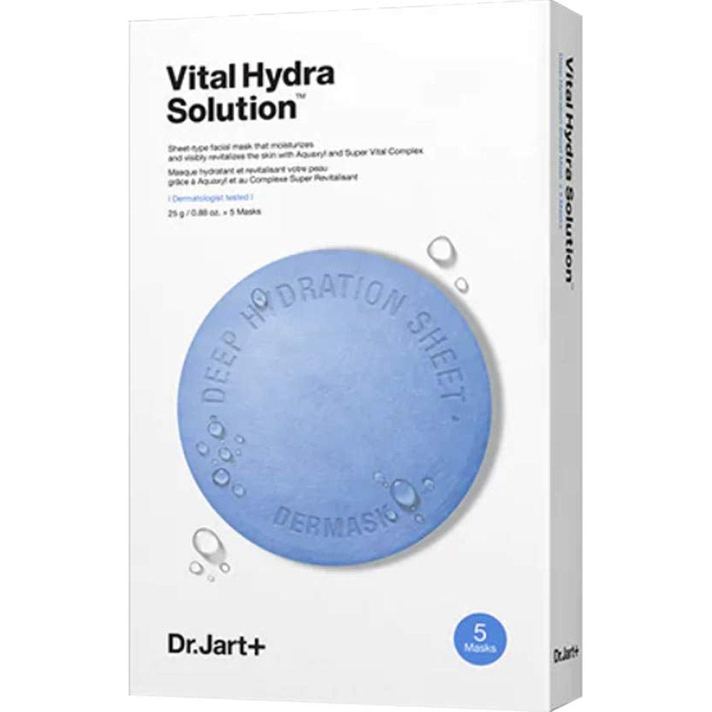 DR.JART+ Vital Hydra Solution Deep Hydration Mask Sheet 25g (0.9oz.) 5ea Set - Medaid International