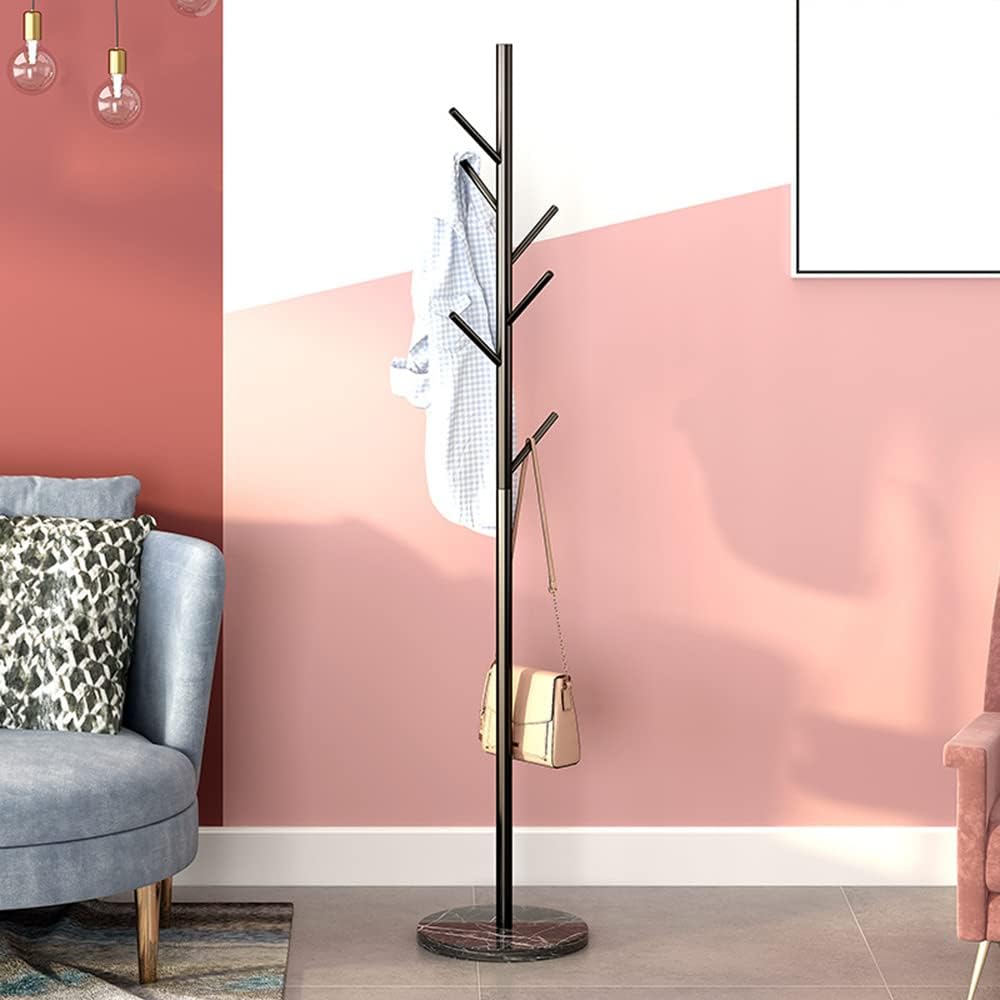 n Gear Coat Rack Coat Racks Free Standing Hat Rack Clothes Stand Coat Tree Coat Hanger (Gold-Tree Shape) - Medaid International
