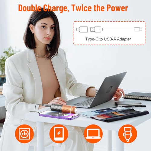 Wothfav - Rechargeable Magnetic Hand Warmers, 5 Heat Levels, Portable, 2 Pack