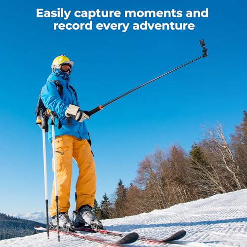 K&F Concept 62'' Phone Selfie Stick Tripod, 2-in-1 Lightweight Cellphone Holder and Camera Stand with Remote, Extendable Adapter for GoPro, Compatible with iPhone/Android Phone/GoPro/Camera - Medaid International