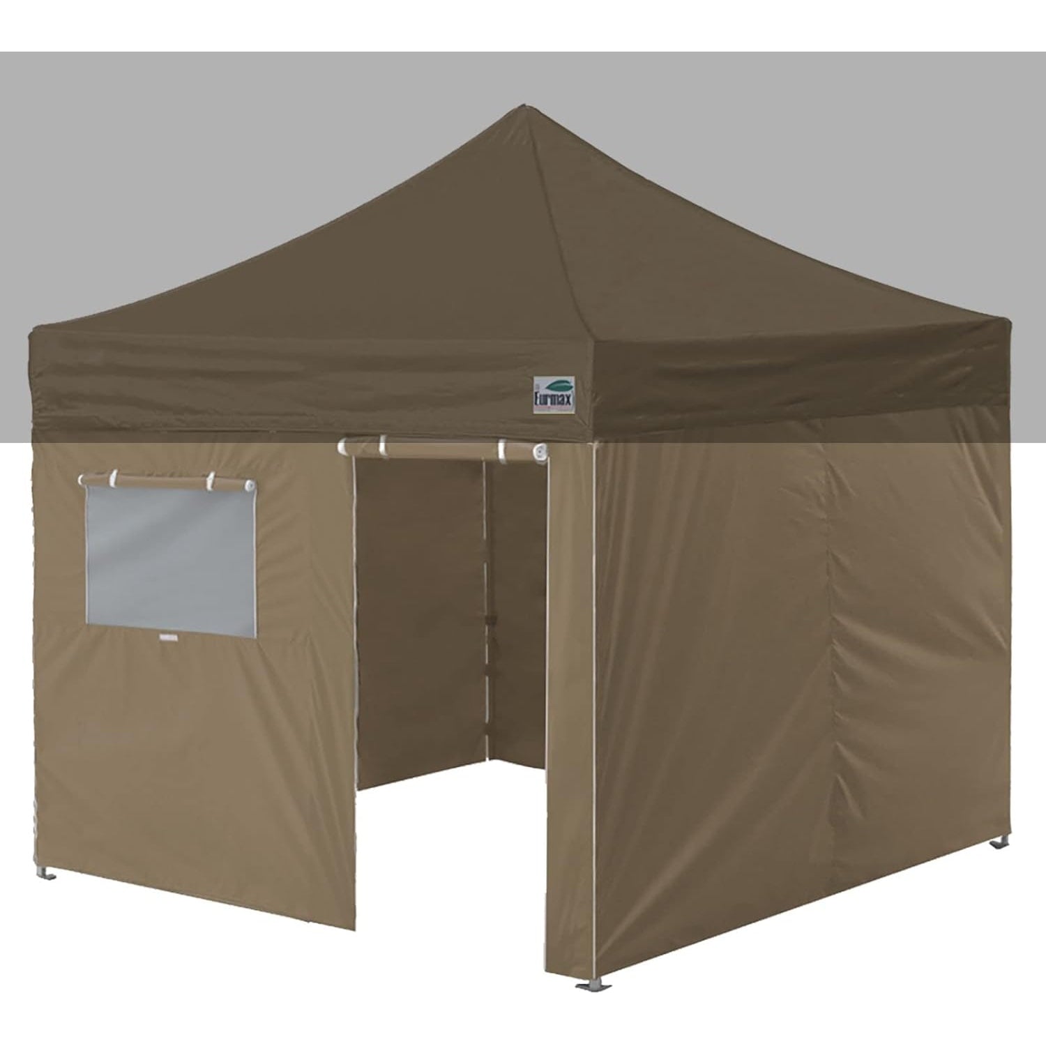 Eurmax USA Full Zippered Walls for 10 x 20 Easy Pop Up Canopy Tent,Enclosure Sidewall Kit with Roller Up Mesh Window and Door 4 Walls ONLY,NOT Including Frame and Top（White） - Medaid International