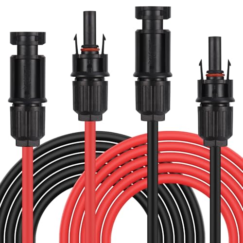 Diealles Shine - 6mm² Solar Cable Extension 5M, IP67 Waterproof, Red+Black