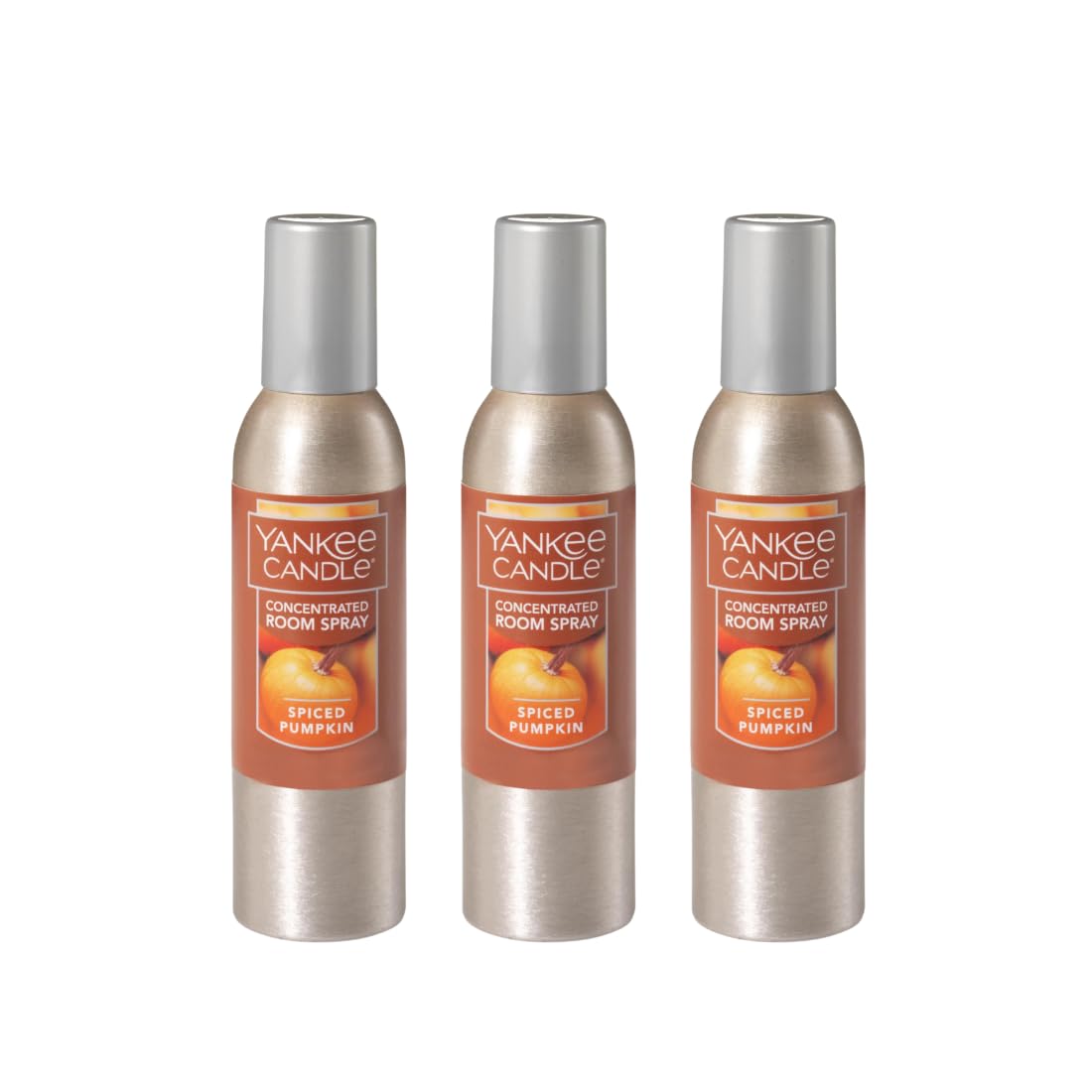 Yankee Candle Concentrated Room Spray, Spiced Pumpkin, 1.5 OZ (Pack of 3) - Medaid International