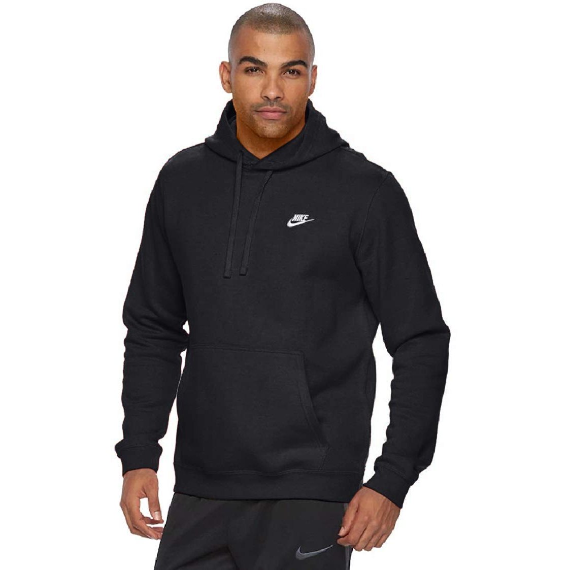 NIKE Mens Club Fleece Pullover Hoodie (Black, 2XL) - Medaid International