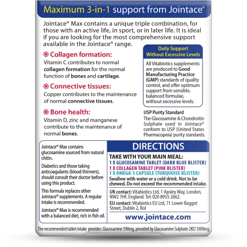 Vitabiotics Jointace Max Tablets - 84 Tablets - Medaid International