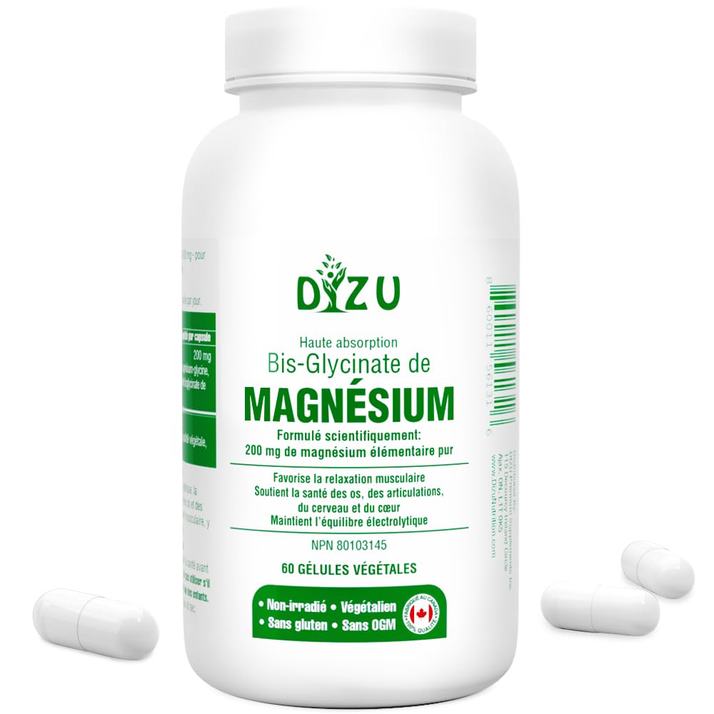 Magnesium Bisglycinate (Glycinate) 200 mg – High Absorption Chelated – Supports Sleep, Stress, Muscles, Nerves, Bones, Heart & Energy – Vegan, Non-GMO, Lab-Tested – 60 Capsules - Medaid International