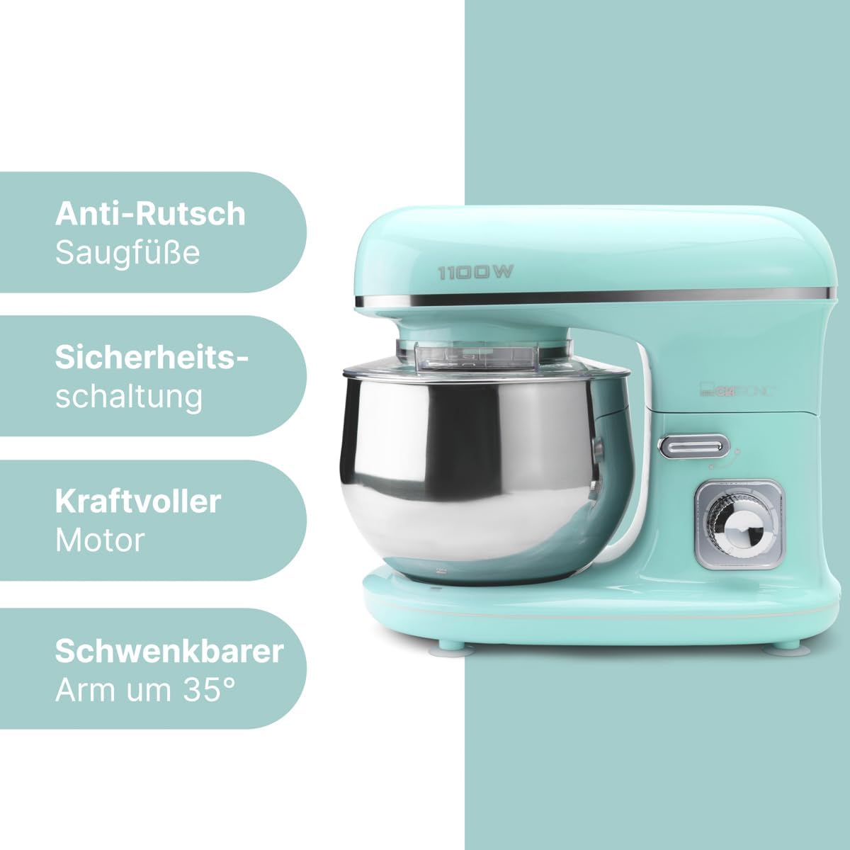 CLATHRONIC STAND MIXER KM3711 1100W - Medaid International