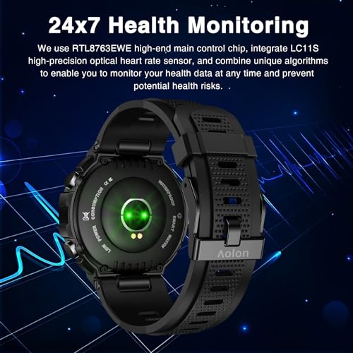 Aolon - Tetra R2 Smart Watch with 1.39" Display, Bluetooth Calls & Message Alerts