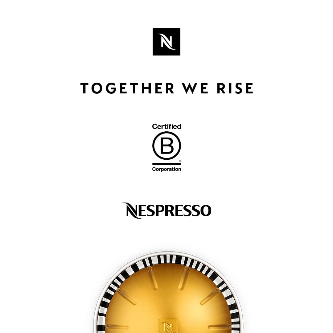 Nespresso Capsules Vertuo, Espresso Variety Pack, Medium and Dark Roast Espresso, 50-Count Espresso Pods, Brews 1.35oz.