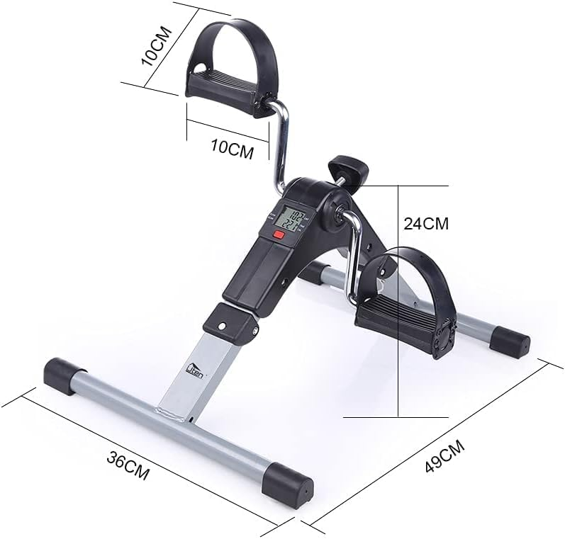Sport Foldable Pedal Exerciser, Stationary Under Desk Exercise Equipment Arm/Leg/Foot Peddler Exercise - Medaid International