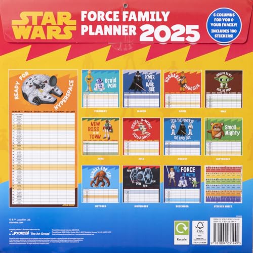 Star Wars 2025 30X30 Familienplaner - Medaid International