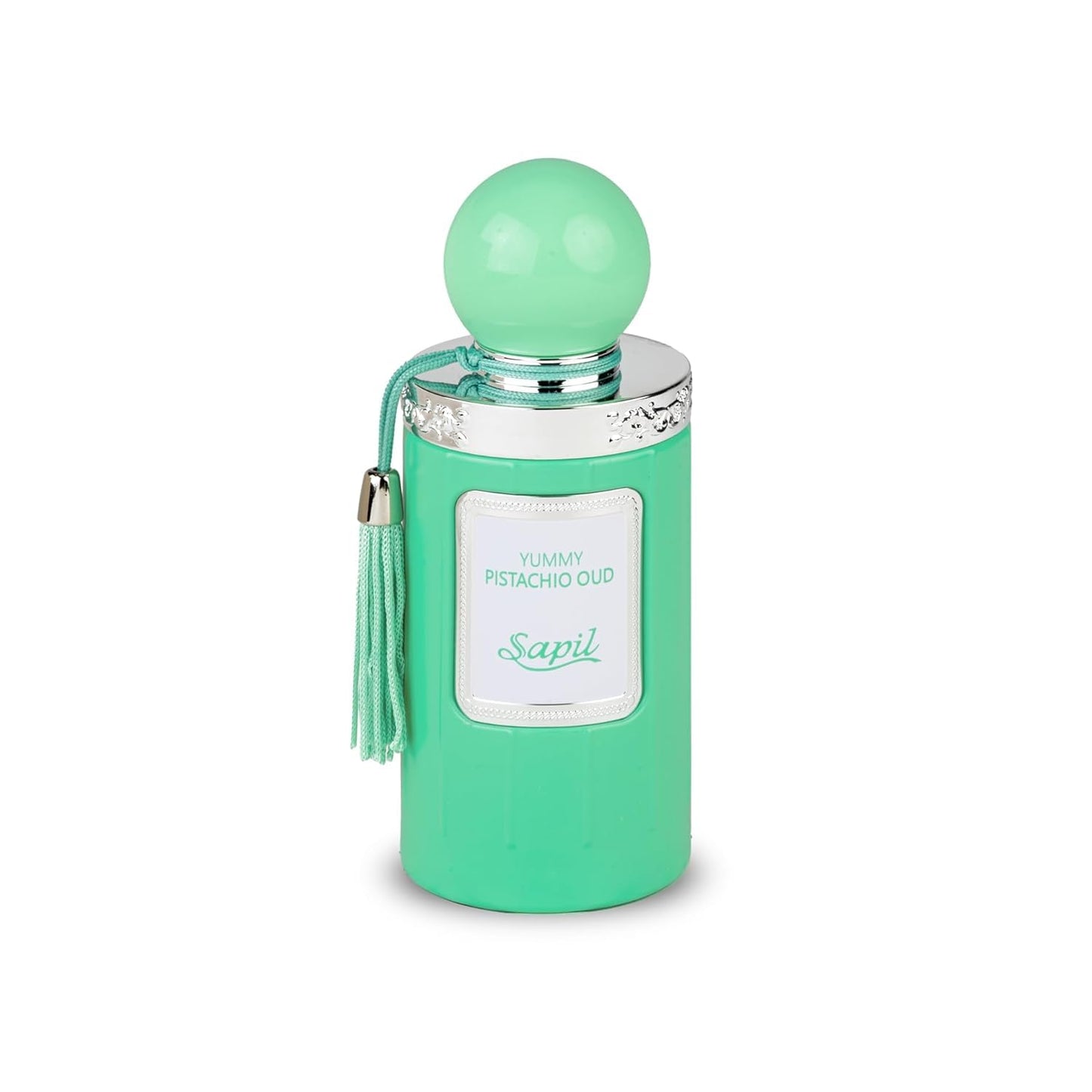Sapil Yummy Pistachio Oud Unisex Eau De Parfum - Long-Lasting Arabic Perfume with Creamy Hazelnut, Vanilla & Woody Floral Notes - Sweet Dubai Gourmand Fragrance for Men & Women - 3.38 oz - Medaid International