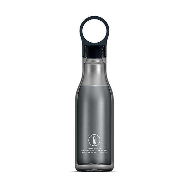 Joseph Joseph, 81121, Loop 500ml Stainless-steel Vacuum Insulated Water Bottle Stainless steel