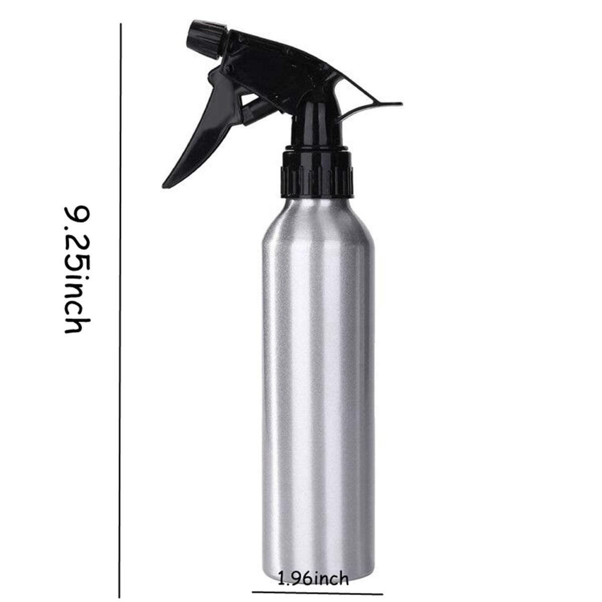 TERRIFI 250ml Empty Aluminum Spray Bottle, 2pcs Reliable Sprayer Empty Spray Bottles Atomizer Mist Perfume for Hairdressing Green Soap Flowers Water Sprayer Tool