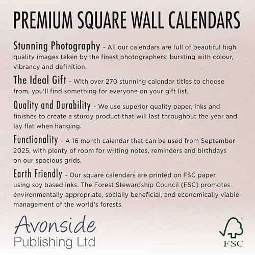 German Shepherd Puppies 2026 Calendar | Square Wall Calendar | Dog Breed Gift | Plastic Free Packaging | by Avonside Publishing - Medaid International