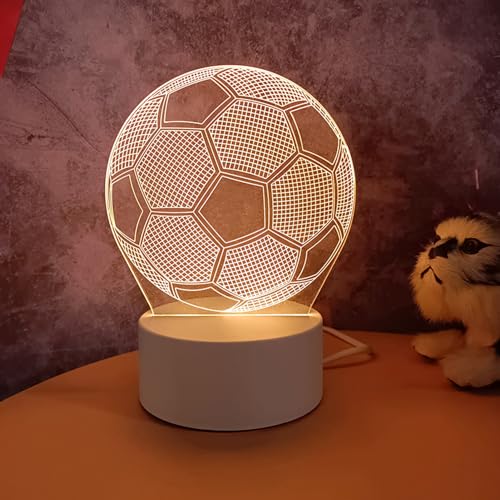 Tyenaza - 3D LED Night Light with Warm Lighting, Optical Acrylic Design, Bedroom Decor