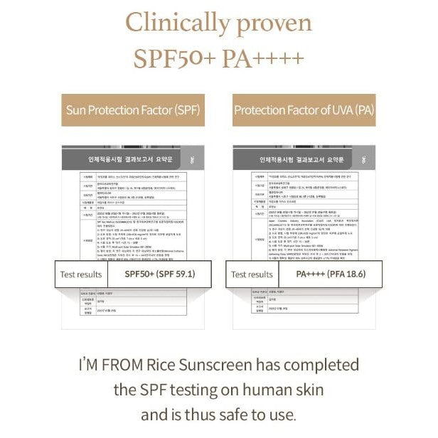 [I'm from] Rice Sunscreen 50ml, Physical, rice extract 41%, Non-nano zinc oxide, Reef friendly, skin sun protection - Medaid International