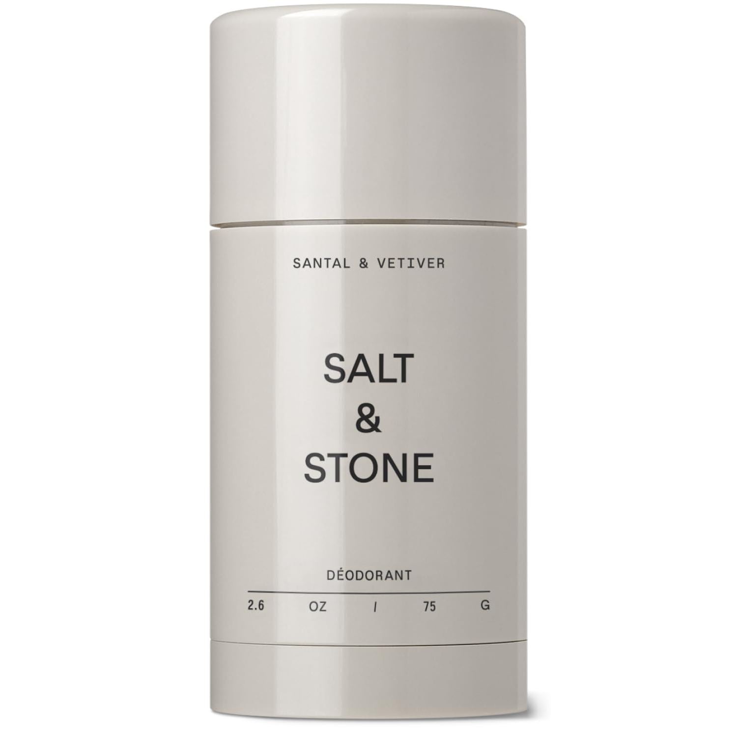 SALT & STONE Aluminum Free Deodorant | Extra Strength 48 Hour Protection for Women & Men | Made with Seaweed Extracts, Shea Butter & Prebiotics (Santal & Vetiver) - Medaid International