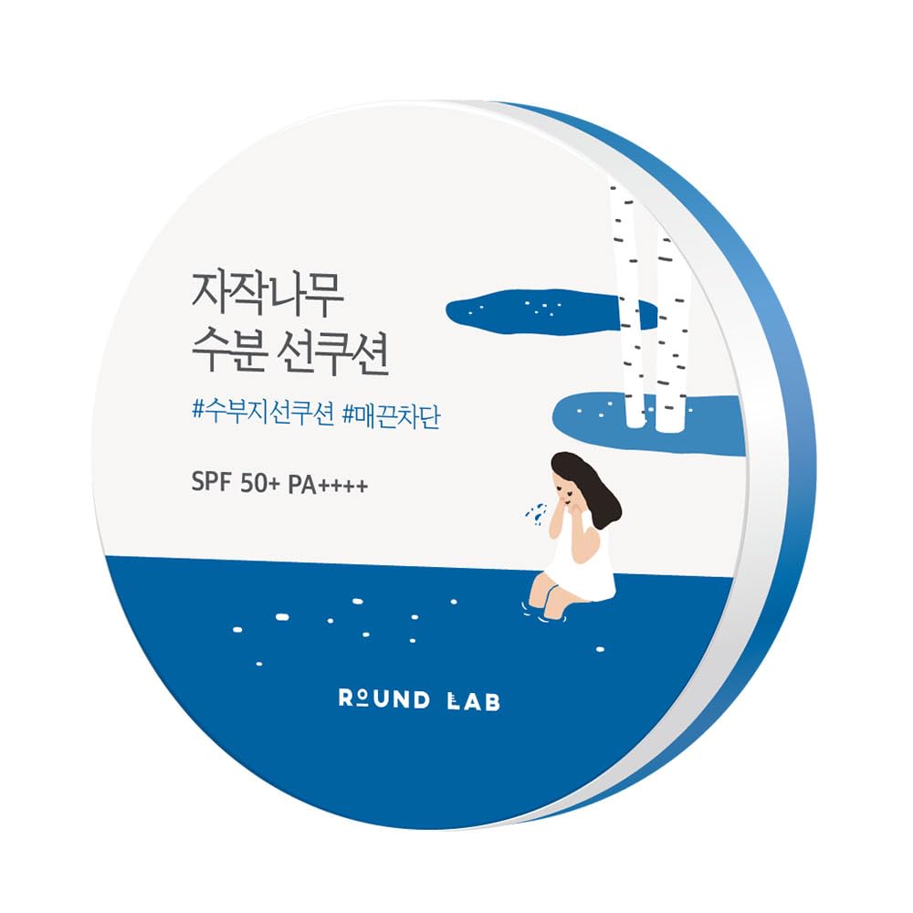 ROUND LAB Birch Juice Moisturizing Sun Cushion SPF 50+ PA++++ 15g - Medaid International