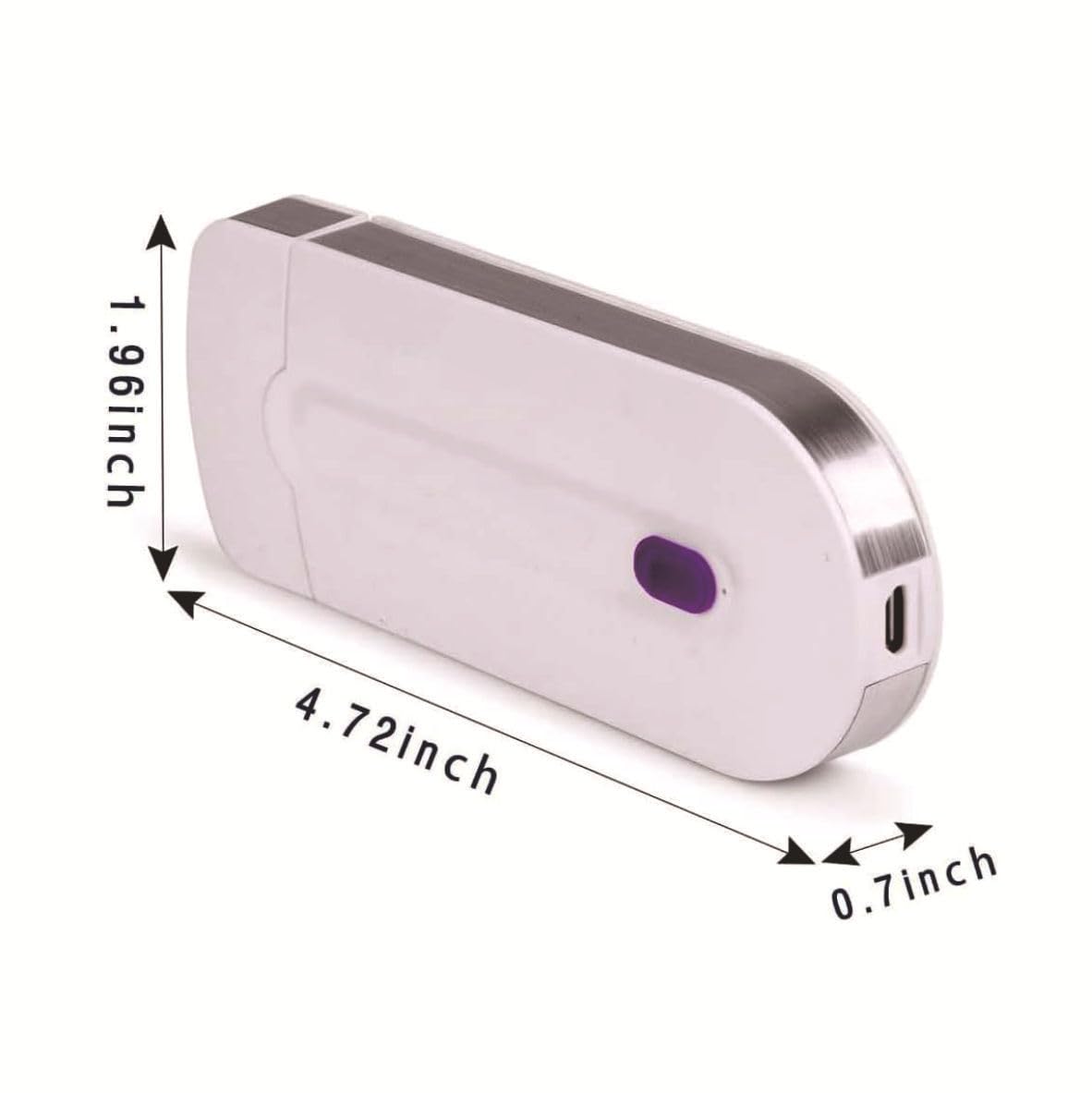 Women Laser Rechargeable Epilator Remover Smooth Touch Hair Removal Instant Pain Free Razor Sensor- Light Technology Hair Remove (with A Black Handbag) - Medaid International