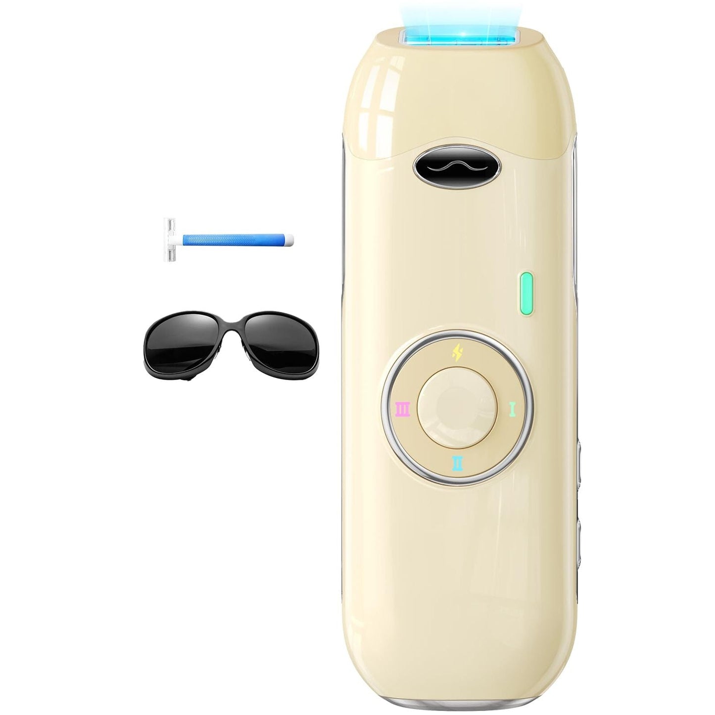 Laser Hair Removal for Women and Men - 5.2 cm² Contact Nearly Painless, Powerful Long-Lasting IPL Hair Removal at-home, Effective in 14 Days with Ultra-fast Light Emission for Whole Body Use - Medaid International
