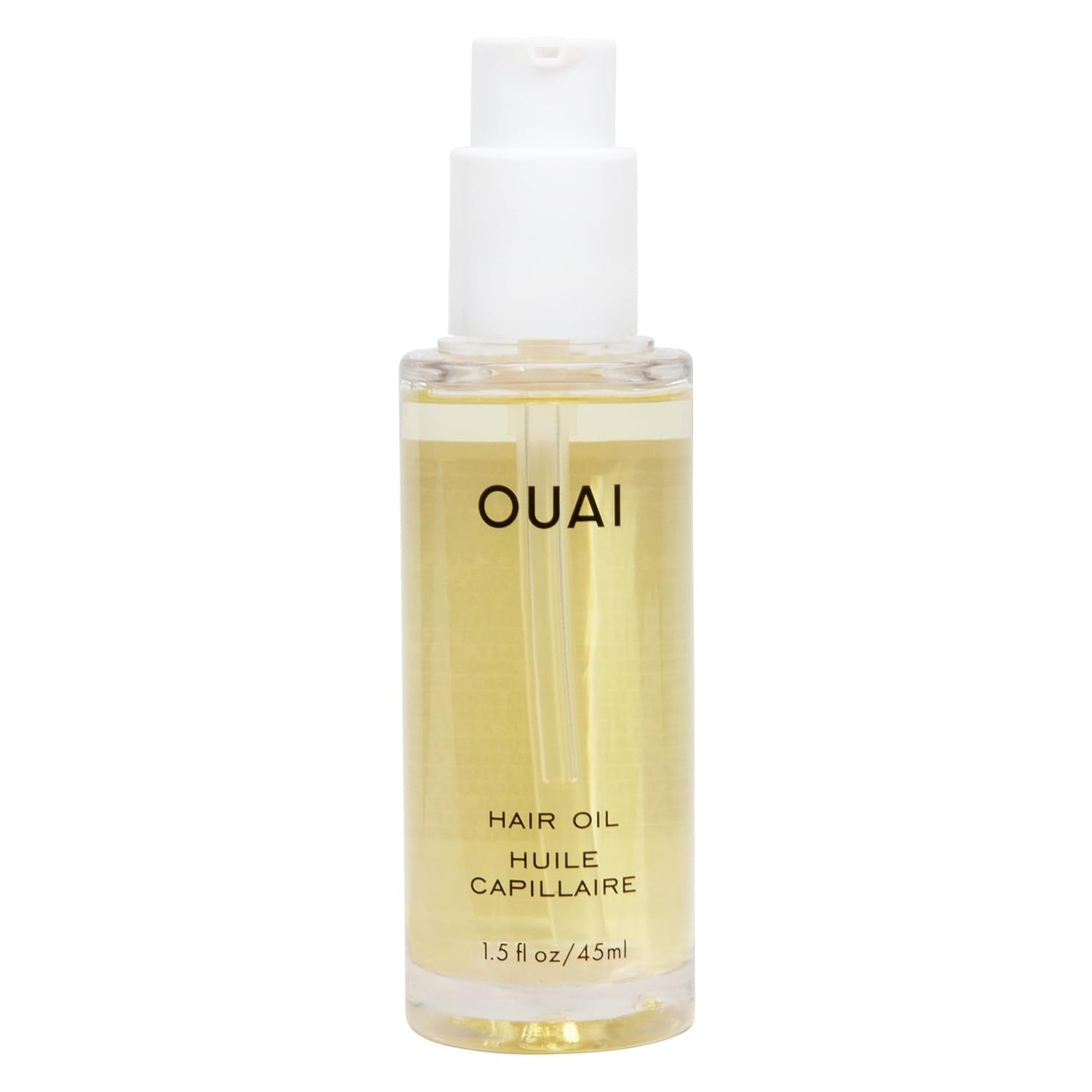 OUAI Hair Oil - Hair Heat Protectant Oil for Frizz Control - Adds Shine and Smooths Split Ends - Color Safe Formula - Paraben, Phthalate and Sulfate Free (1.5 fl oz) - Medaid International