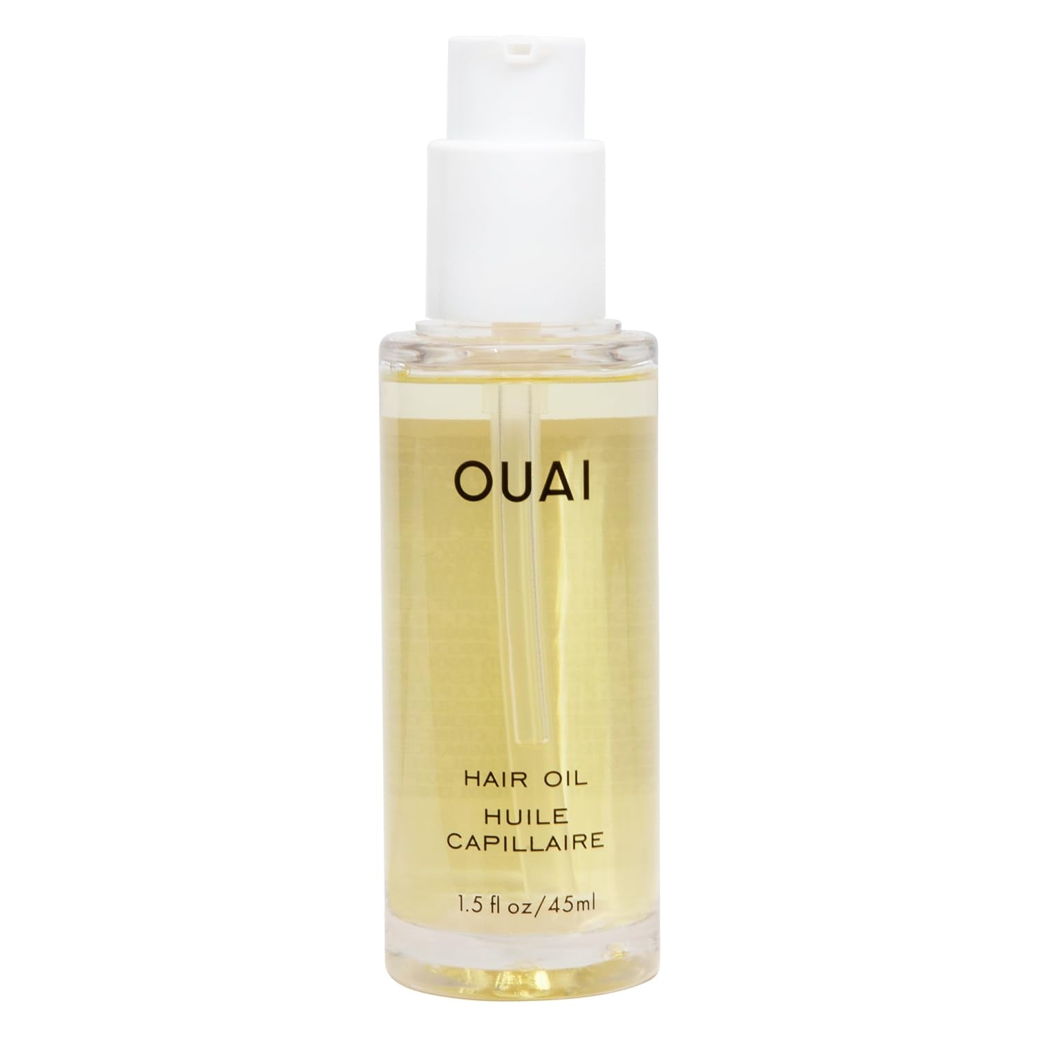 OUAI Hair Oil - Hair Heat Protectant Oil for Frizz Control - Adds Shine and Smooths Split Ends - Color Safe Formula - Paraben, Phthalate and Sulfate Free (1.5 fl oz) - Medaid International