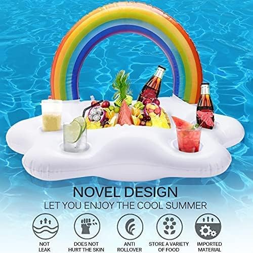 Inflatable Pool Float with Snack Holder