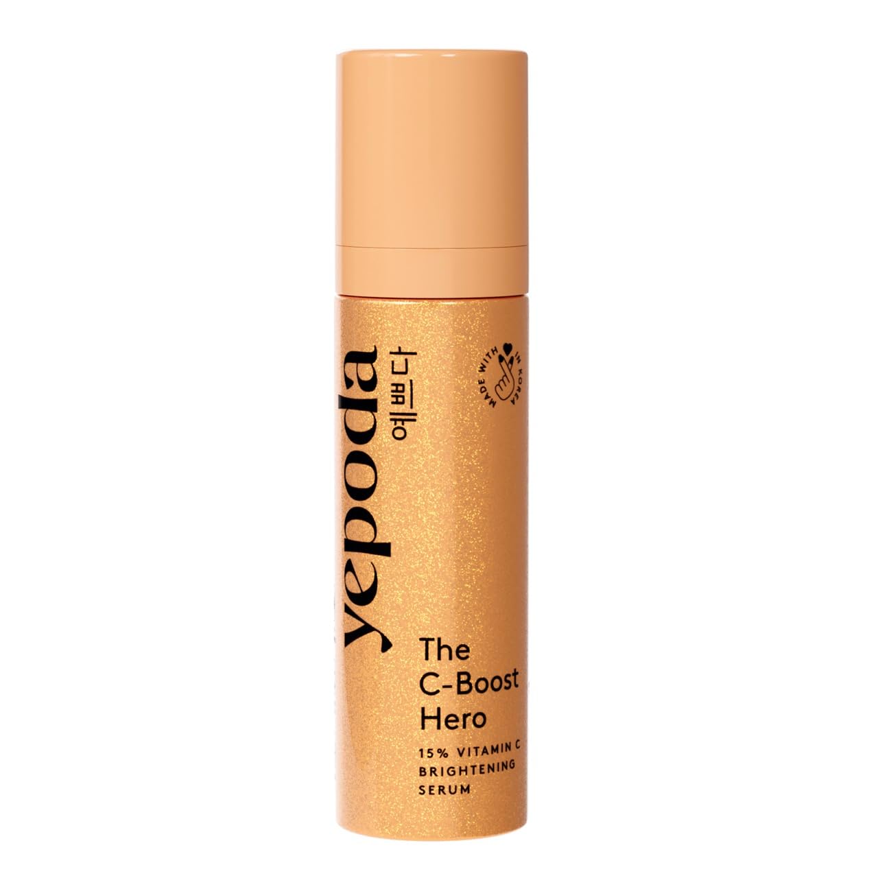 Yepoda The C-Boost Hero – 15% Vitamin C Serum with Hyaluronic Acid, brightening and anti-aging, vegan Korean serum for uneven skin, fine lines, and all skin types, 1.01 FL. OZ. - Medaid International