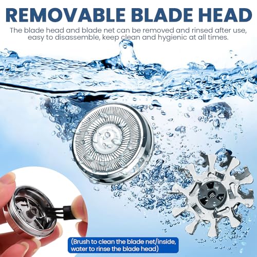 Jianwei - Mini Travel Electric Shaver, Rechargeable, Wet & Dry, Battery Display