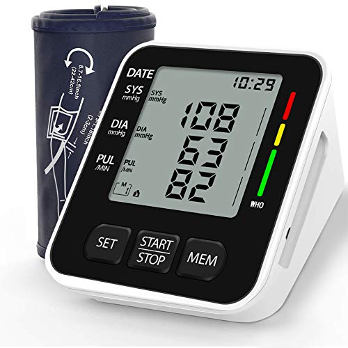 Nwouiiay - Professional Blood Pressure Monitor with Arrhythmia Detection, 2-User Memory, Automatic Voltage