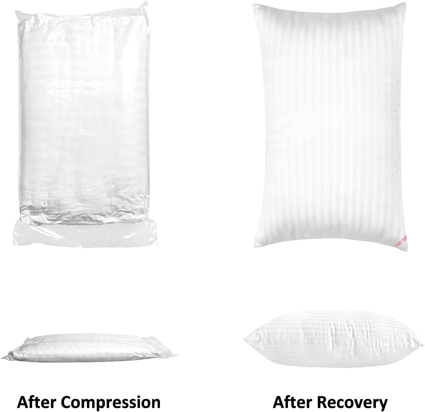 EIUE Hotel Collection Bed Pillows for Sleeping 2 Pack Queen Size，Pillows for Side and Back Sleepers,Super Soft Down Alternative Microfiber Filled Pillows,20 x 30 Inches - Medaid International