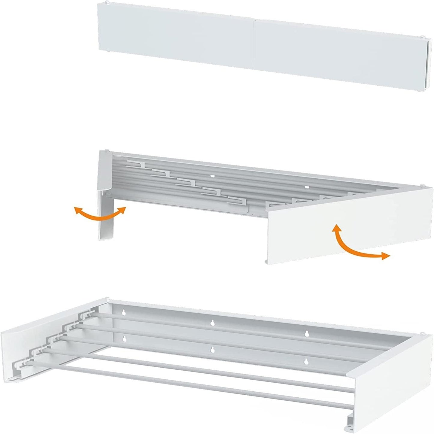 Collapsible Wall Mounted Clothes Drying Rack