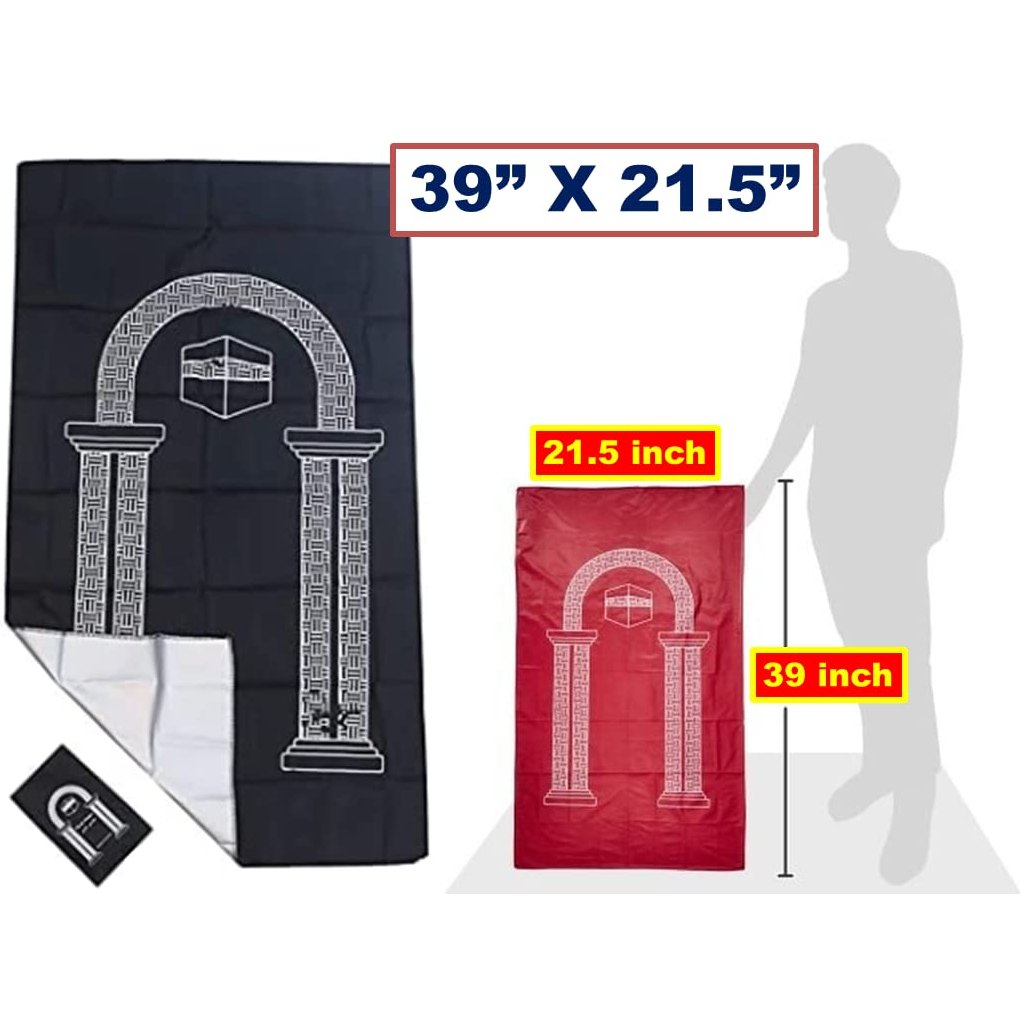 8 Pcs Mini Pocket Portable Travel Prayer Praying Rug Mat Namaz Carpet Islamic Muslim Gebetsteppich Musallah Foldable Waterproof Assortment, 5.2X4X2.2In, 123 E mats No zipper - Medaid International