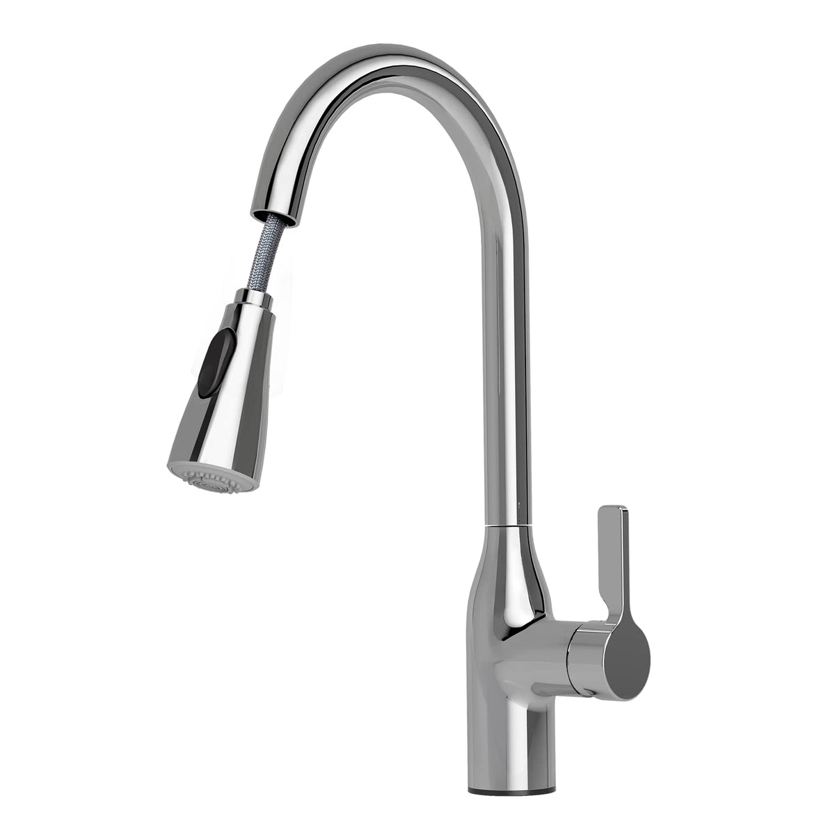 JOMOO Kitchen Faucet, Kitchen Tap with Pull Down Sprayer, 360° Swivel Kitchen Sink Faucet Mixter, High Arc Cold & Hot Water Kitchen Faucet, Chrome
