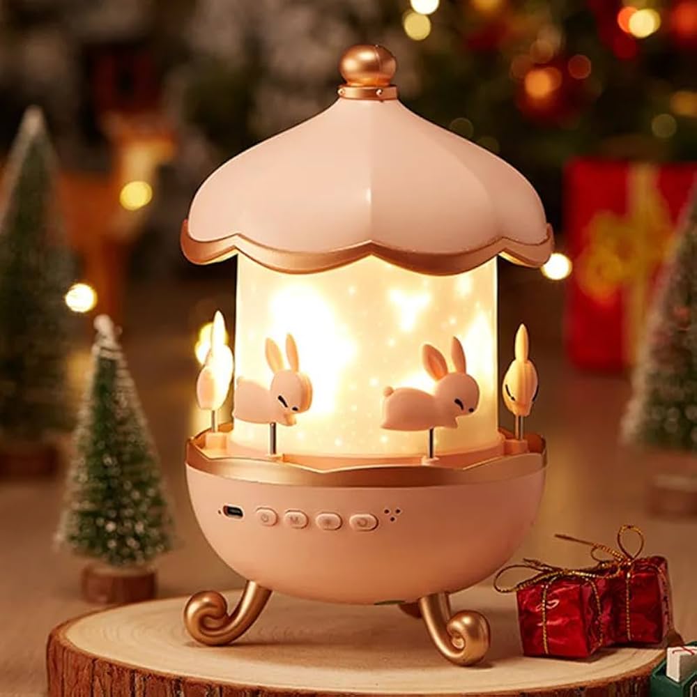 Bunny Carousel Night Light Projector - Medaid International