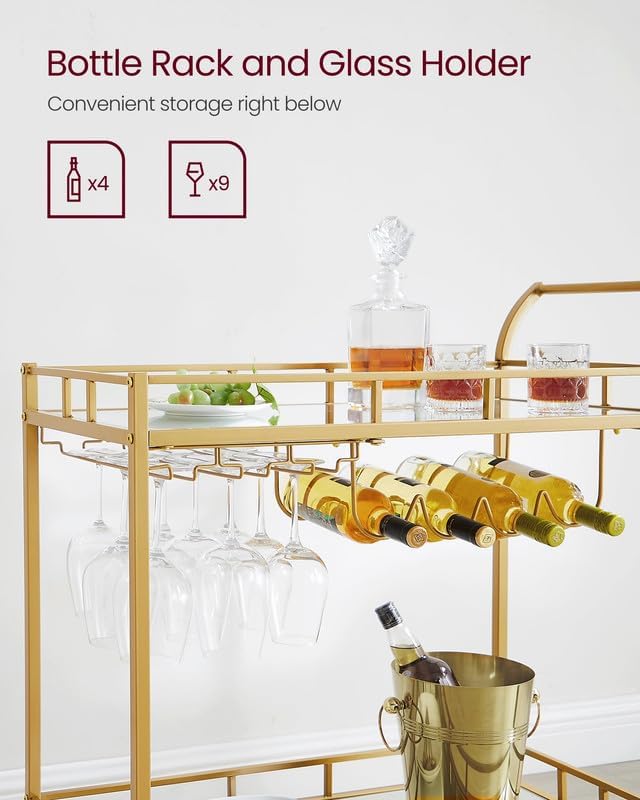 VASAGLE Bar Cart LRC090A03