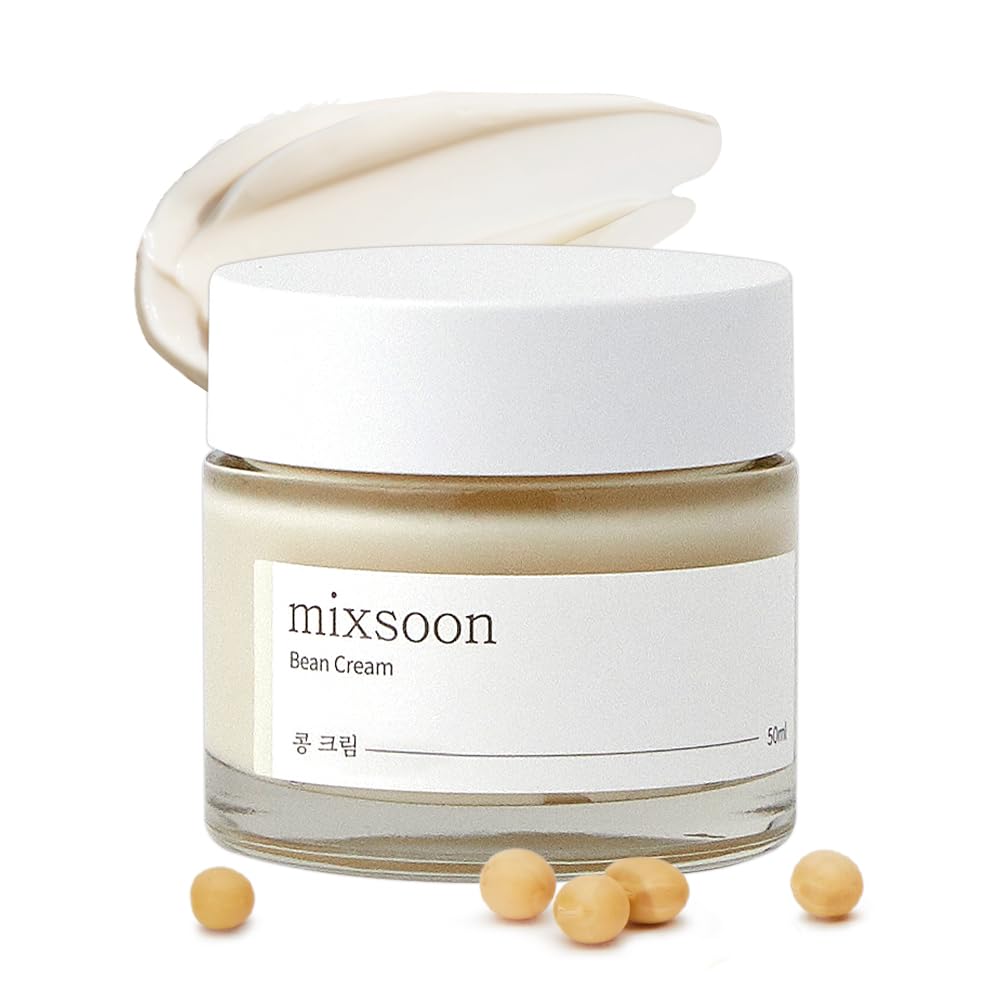 mixsoon Bean Cream - Intensive Moisture Face Cream For Smooth, Nourished Skin, Pore & Sebum Care - Korean Skincare For Glass Skin - Non-stick (1.69 fl.oz / 50ml) - Medaid International