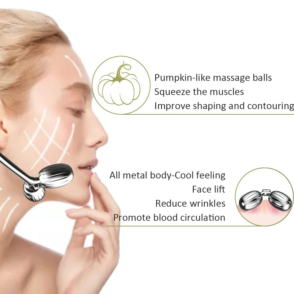 Yeamon Gua Sha Facial Tools and Face Roller Set, Facial Massage Tool for Women’s Skincare Routine,Cooling Stainless Steel Face Sculpting Eyes Roller Guasha for Daily Use or Self-Care Gift for Women - Medaid International