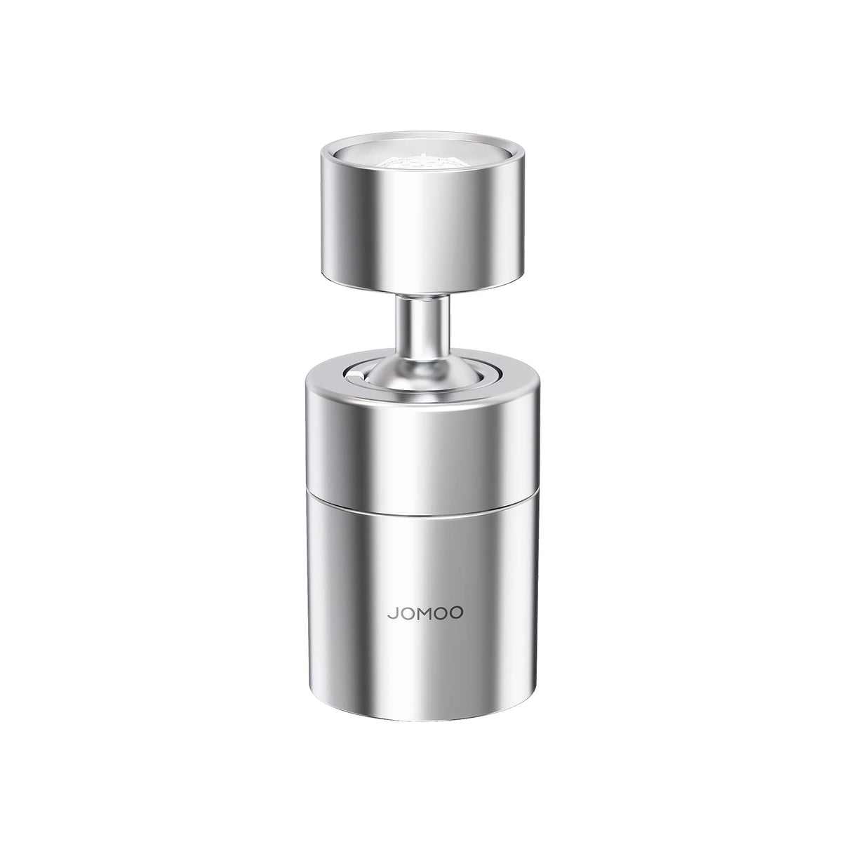 JOMOO Water Saving Faucet Aerator, 360° Swivel Splash Proof Faucet Extender for Kitchen Sink, Dual-function 2-Flow Sprayer Faucet Head for Bathroom Sink, Chrome