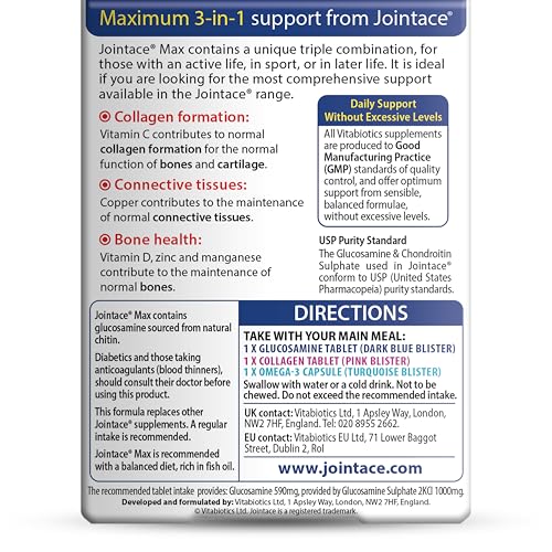 Vitabiotics Jointace Max Tablets - 84 Tablets - Medaid International