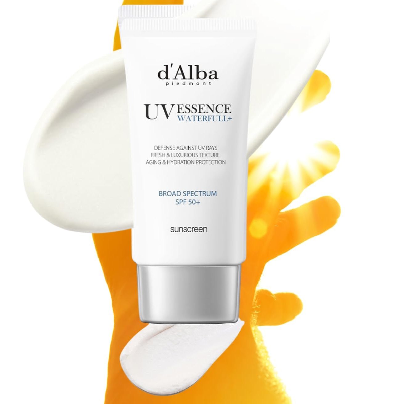 d'Alba Piedmont [ORIGINAL] UV Essence Sunscreen for Face SPF 50+ Face Moisturizer Ultra Violet Protection White Truffle Sun Cream Hydrate Skin and Decrease Wrinkles - Medaid International
