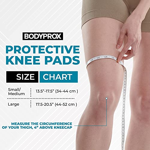 Bodyprox - Protective Knee Pads with Thick Sponge, Anti-Slip Design, Unisex, Collision Avoidance
