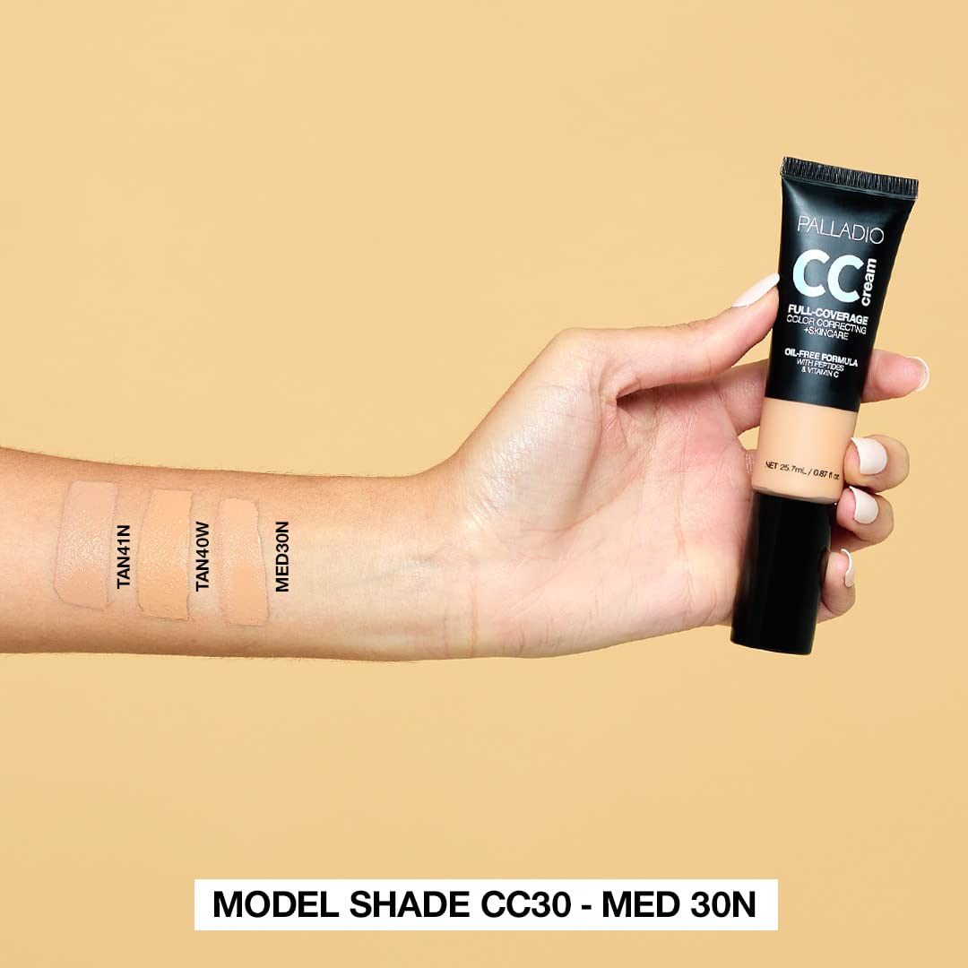 Palladio CC cream full coverage  color correcting + skin care 25.7ml - Medaid International