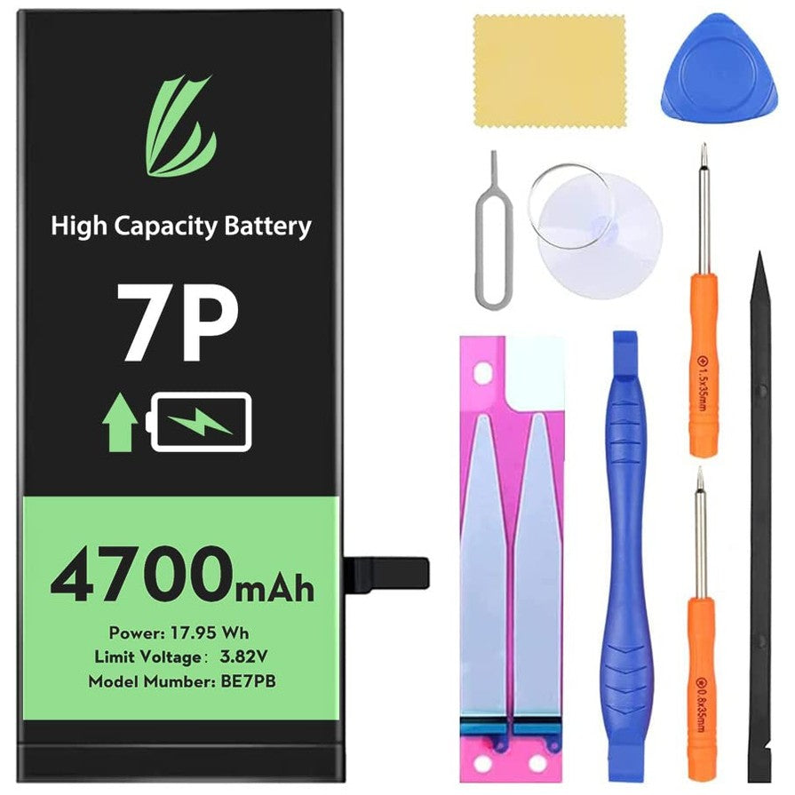 LL Trader - High Capacity 4700 mAh Battery for iPhone 7 Plus, 0 Cycle, Tool Kit Included