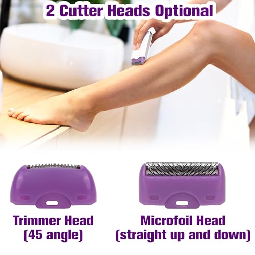 Laser Shaver for Women, Portable Painless Hair Touch Removal Tool, Rechargeable Epilator Smart Sensor-Light Technology Silky Hair Eraser Remover Smooth, Applicable to Any Part of Body, Mother Day Gift - Medaid International