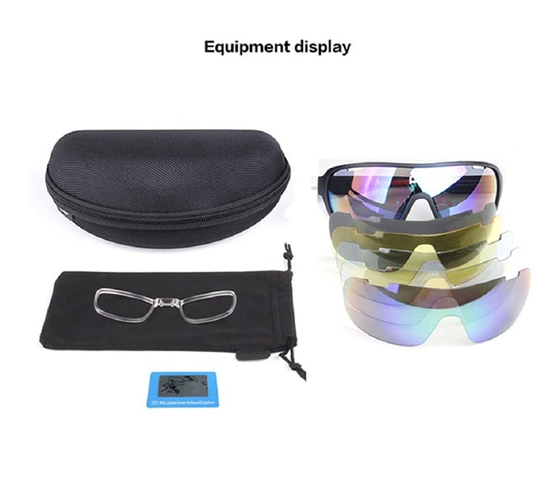 Polarized Sports Sunglasses, UV400 Protection Running Mountain Bike Sun Glasses
