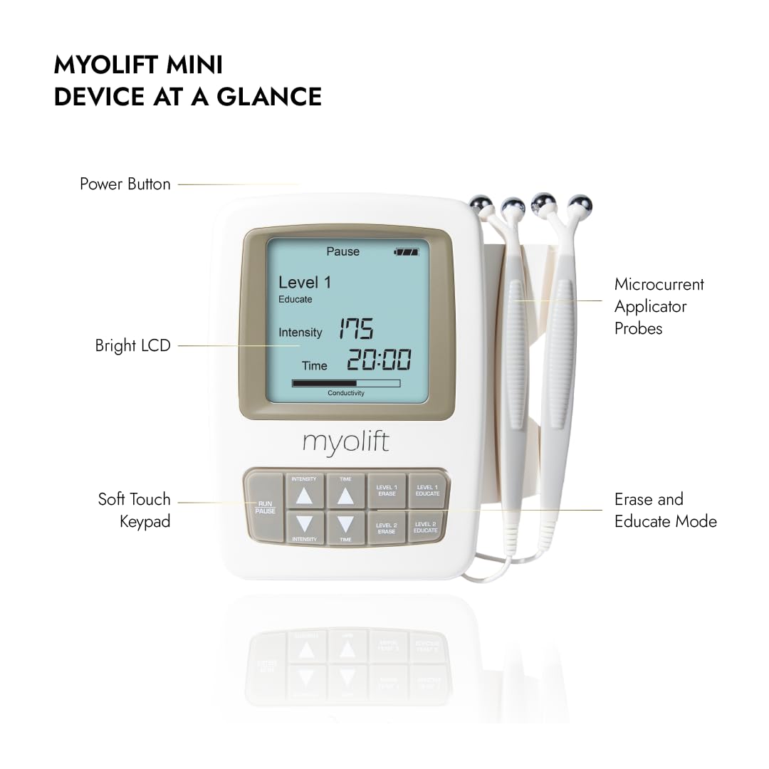7E Wellness MyoLift Mini Microcurrent Facial Device - Non-Invasive Microcurrent Facial Device, Facial Skin Care Products for Anti Aging, Skin Tightening - Esthetician Supplies & Skin Care Tools -Face - Medaid International