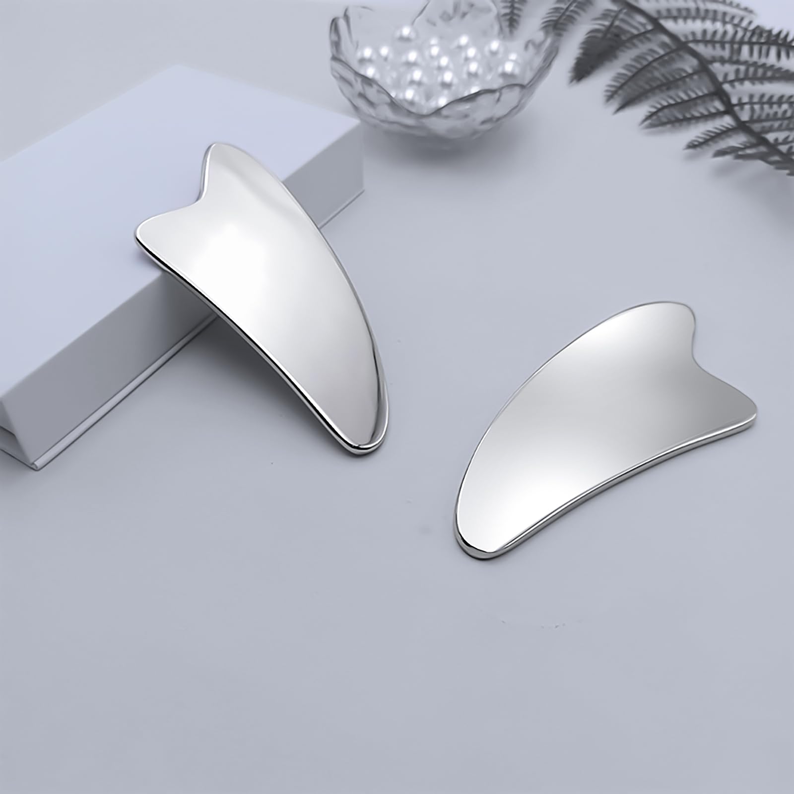 PICKBEAU Stainless Steel Gua Sha Facial Tools for Face, Metal Wrinkle & Anti-Aging Devices Gua Sha Tighten Skin Massage Guasha Beauty Tool for Body Eyes Neck Massager Skin Care - Medaid International