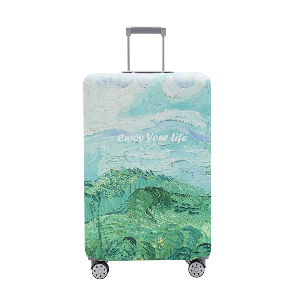 Luggage Cover, KASTWAVE Washable Suitcase Cover, Anti-scratch Suitcase Protector Fits 18-32 Inch Luggage (M)